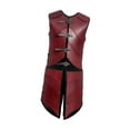 thumbnail image 4 of segolike Medieval Renaissance Viking Gothic Vest Armor Adjustable Party Costume Dress Red, 4 of 8