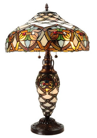 Arielle Double Lite Ivory Table Lamp