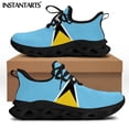 thumbnail image 1 of Zapatillas deportivas de diseño con la bandera de Santa Lucía para hombre, zapatos casuales con cordones, zapatillas ligeras para caminar, 1 of 6