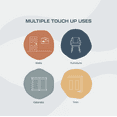 thumbnail image 4 of Oslo Home Touch Up Paint, Off White (Snowdrift), two 1oz., Matte, w/brush in bottle, Quick drying, for Home repairs, Kitchen Cabinets, 4 of 5