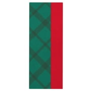Hallmark 2-Pack Holiday Gift Wrap Tissue Paper (Green Plaid and Solid Red) 10 Sheets