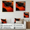 thumbnail image 4 of Designart "Beautiful Orange Guitar Captured IV" Music Wall Art Prints, 4 of 7