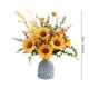 thumbnail image 3 of Ramo de Girasoles Artificiales con Jarrón, Arreglo de Flores Otoñales Artificiales para Decoración Del Hogar, Centros de Mesa y Decoraciones de Boda., 3 of 7