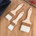 thumbnail image 6 of 3 Sizes Natural Bristle Basting Brush with Wooden Handle,Dishwasher Safe,Heat-resistant & Safe Basting Brush ,for Cooking, BBQ, Baking,for Egg Wash, Butter,Marinade, Sauce,A, 6 of 7