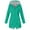 Green, variant on VINUSL Long Rain Jacket Womens Waterproof with Hood Lightweight Casual Full Zip Rainjacket Stripe Lined Raincoats with Pocket Blue,M