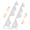 White, variant on Stove Gap Covers Stainless Steel, 2 Pack Stove Gap Filler Easy Retractable Length 13.8" to 27.5", Width 0.79" General Range Trim Kit, Heat Resistant Guard Between Stove Top & Counter