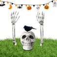 thumbnail image 4 of Estacas Esqueleto Realista Halloween Plástico para Cementerio, 4 of 9