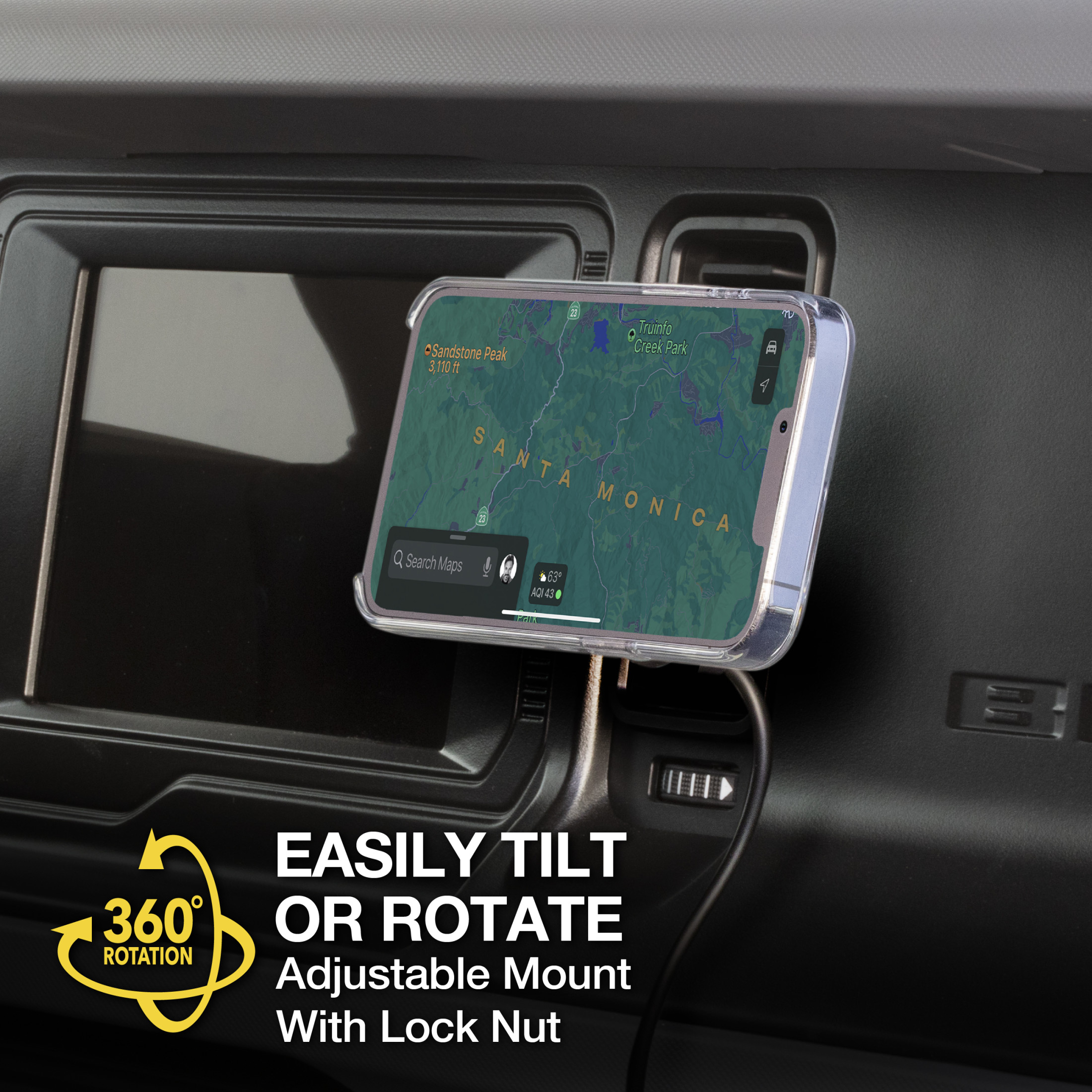 Scosche MagicMount 15W Wireless Charging Car Mount photo 5