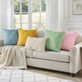 thumbnail image 6 of decorUhome Pack of 2 Throw Pillow Covers 20x20, Soft Plush Faux Wool Couch Pillow Covers, Aqua (Pillow Cover Only, No Inserts Included), 6 of 9
