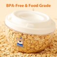 thumbnail image 4 of ERSAN-3 PCS Food Storage Containers with Lids Airtight, Transparent Cereal Containers Storage Set, Stackable BPA-Free Plastic Kitchen Pantry Organizer for Dry Food, Flour, Sugar, 4 of 4