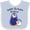 Blue and White, variant on Inktastic Happy Birthday, Mama Cute Penguins Boys or Girls Baby Bib
