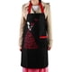 thumbnail image 4 of Delantal de cocina para mujer con bolsillo Delantal de chef para mujer para cocinar y hornear, 4 of 8