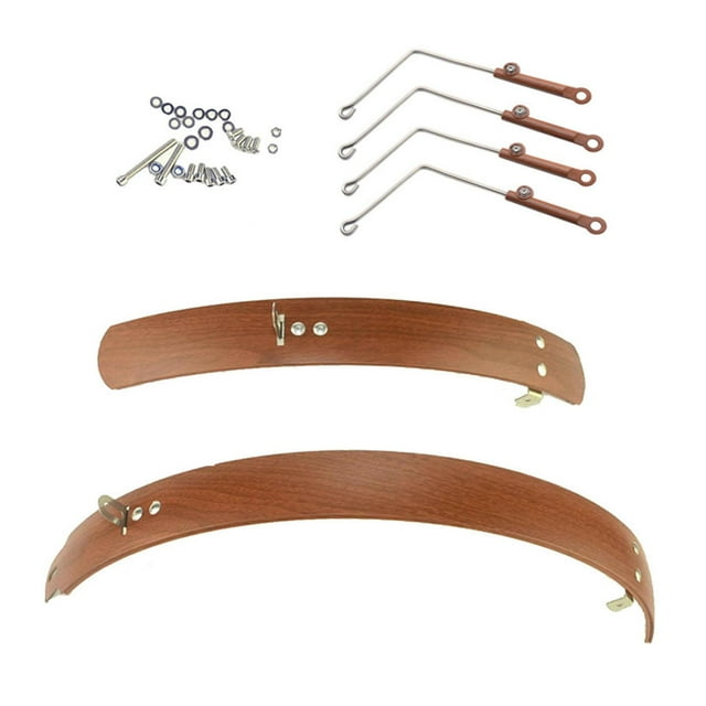 Guardabarros Plegable Shamjiam Cubierta Completa Marrón 16 pulgadas
