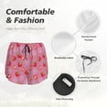 thumbnail image 4 of Fuzoiu Cute Strawberry Print Women's Athletic Shorts, Double-Layer Running Shorts with Pocket,Women's Workout Shorts for Yoga, Gym, and Workouts-Large, 4 of 7