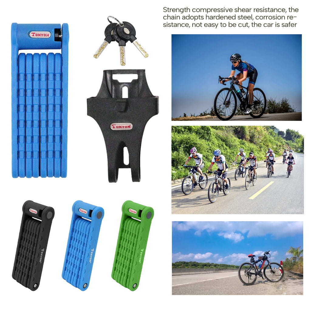 ANXPTIME Easy Mounting Classical Folding Bike Lock High Security Bicycles Lock with Keys
