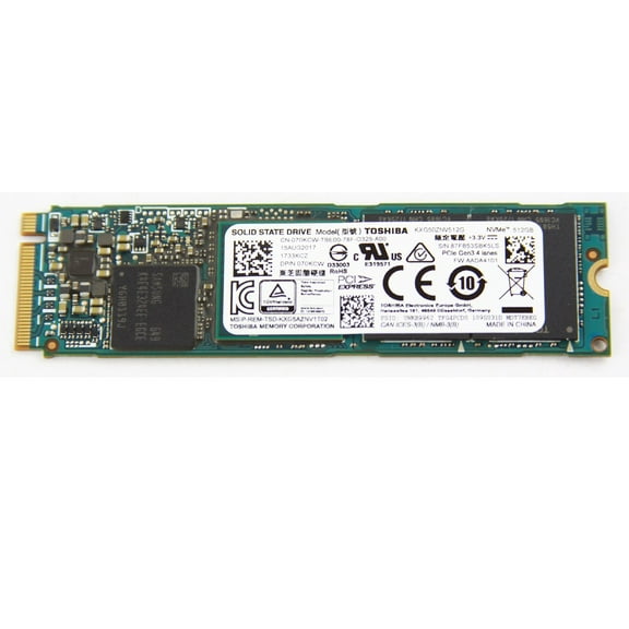 Toshiba M.2 PCIE NVMe 512GB SSD Solid State Drive KXG50ZNV512G 070KCW 70KCW