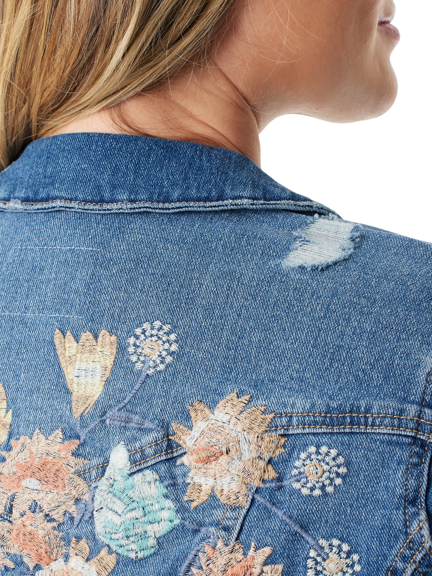 Jessica Simpson Women's and Women's Plus Uptown Denim Jacket, Sizes XS-4X