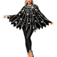 thumbnail image 2 of Neewe Halloween Party Costume Women's Cape Shawl Printing Costume for Women, Halloween Costumes for Women, 2 of 4