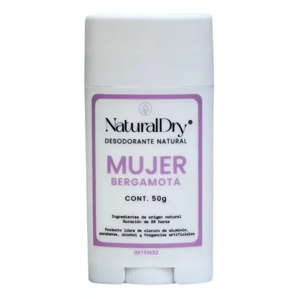 Desodorante Naturaldry Mujer Intense Bergamota en Barra 50g