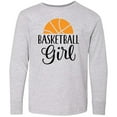 thumbnail image 3 of Inktastic Basketball Girl Sports Long Sleeve Youth T-Shirt, 3 of 5