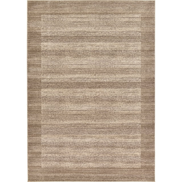 Unique Loom Tapis de Transition Contemporain Del Mar Collection, 8' x 11' 4", Beige/Tan