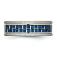 thumbnail image 3 of Chisel Stainless Steel Polished with Blue Carbon Fiber Inlay Textured Edge 8mm Band, 3 of 7