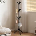 thumbnail image 6 of Alaparte Coat Racks Freestanding Coat Rack with 9 Hooks, 3 Adjustable Heights, Modern Hall Tree, Sturdy Plastic Clothes Stand for Entryway, Office, Bedroom, for Coats, Hats, Handbags and Scarves, 6 of 6