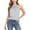 Gray, variant on Mock Neck Halter Tops for Women Sleeveless Bow Tie Back Blouse Casual Going Out Tops,L,Army Green