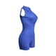 thumbnail image 4 of VISgogo Body corto sin mangas para mujer, color sólido acanalado en la parte delantera con media cremallera Slim Fit Jumpsuit Clubwear VISgogo  moda, 4 of 6