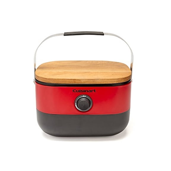 Parrilla de gas portátil Cuisinart color rojo
