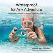 Minolta 48.0-Megapixel Waterproof Digital Camera Blue MN40WP-BL