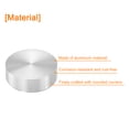 thumbnail image 3 of M8 Thread 20mm Diameter Round Shape Aluminum Disc Hardware 2pack, Aluminum Circle Disc Glass Top Adapter, Silver, 3 of 5