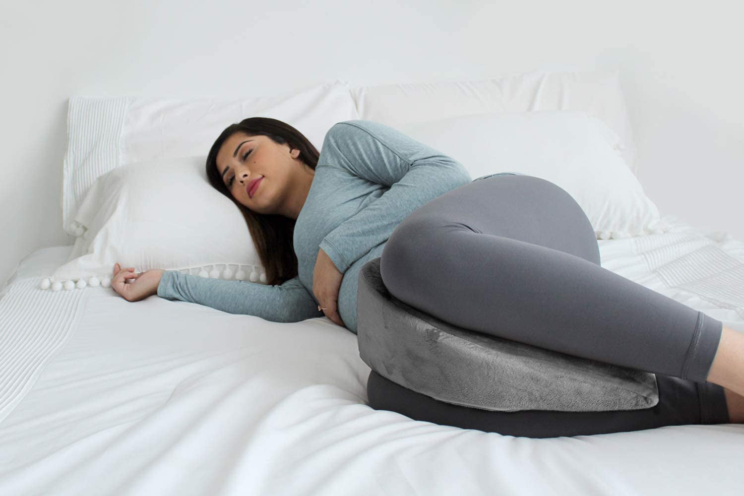 Occobaby Pregnancy Pillow Wedge | Memory Foam Maternity Pillow for Body, Belly, Knees and Back Support