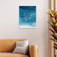 thumbnail image 2 of Christian Art Be Still and Know That I am God,Christian Canvas Wall Art,Bible Verses Wall Decor, Scripture,Blue Bible Posters Decor Wall Art 11x14 Inch, 2 of 5