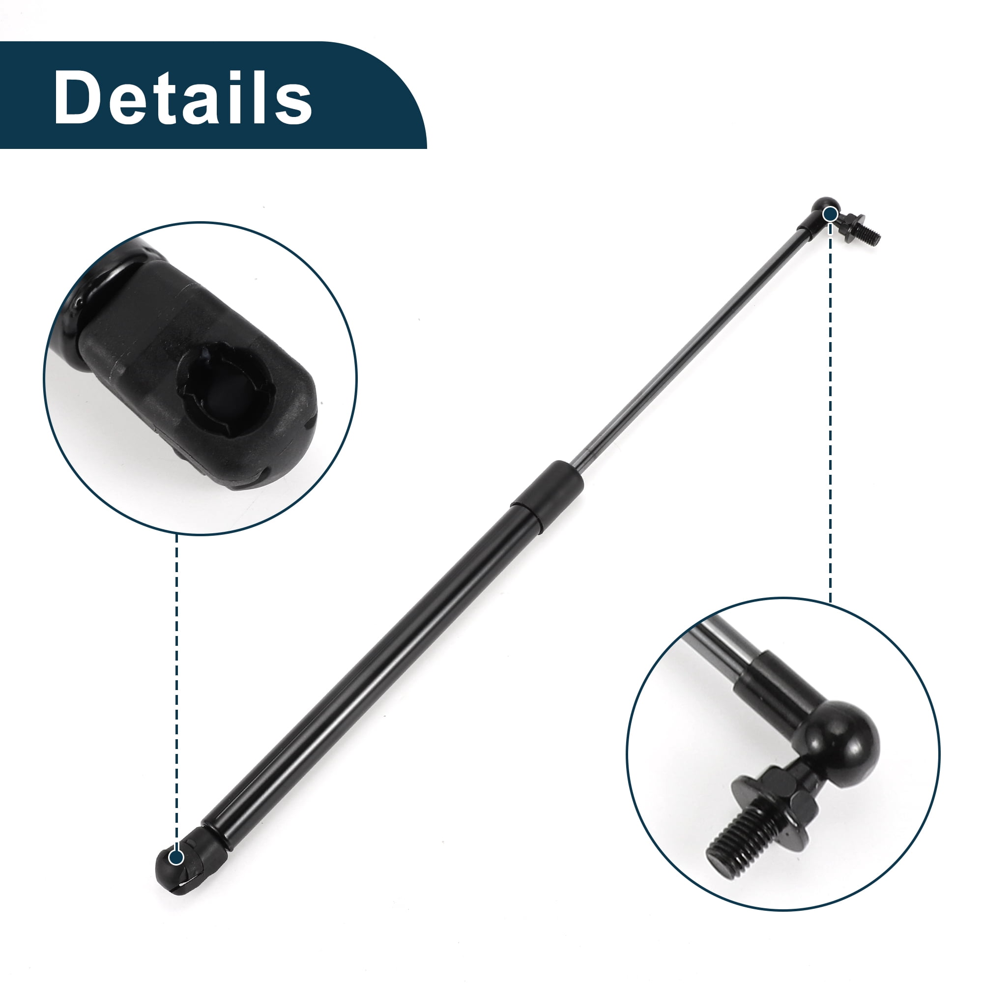 Unique Bargains 2Pcs Lift Supports Struts for Mazda 6 M6 2014-2021 Front Hood Black