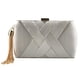 thumbnail image 3 of Bolso De Mano De Fiesta De Noche De Seda Con Colgante De Borla Elegante Para Mujer Plateado SM SunniMix Elegante bolso de mano con borla, 3 of 6