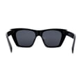 thumbnail image 2 of Womens Mod Minimal Cat Eye Design Fashion Sunglasses All Black, 2 of 4
