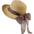 thumbnail image 2 of Women Floppy Sun Hats Fashionable Summer Wide Brim Cap BeachStraw Hat UV UPF50 Travel Packable, 2 of 5