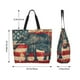 thumbnail image 5 of Balery Vintage American Flag Elephant Bolsa Tote Estilo Estético con Cremalleras, Bolsa de Hombro, Bolsa de Compras Grande y Plegable, 5 of 8