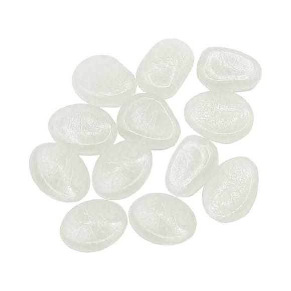 Garden Pebbles Glow Stones Rocks Luminous Pebbles for Walkways Outdoor Decor 12Pcs Luminous Stones White