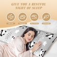 thumbnail image 3 of Body Pillow Cover - Soft Body Pillow Pillowcase, PandasBetween Clouds and Stars Breathable Long Body Pillow Case Cover with Invisible Zipper 20x60in, 3 of 5