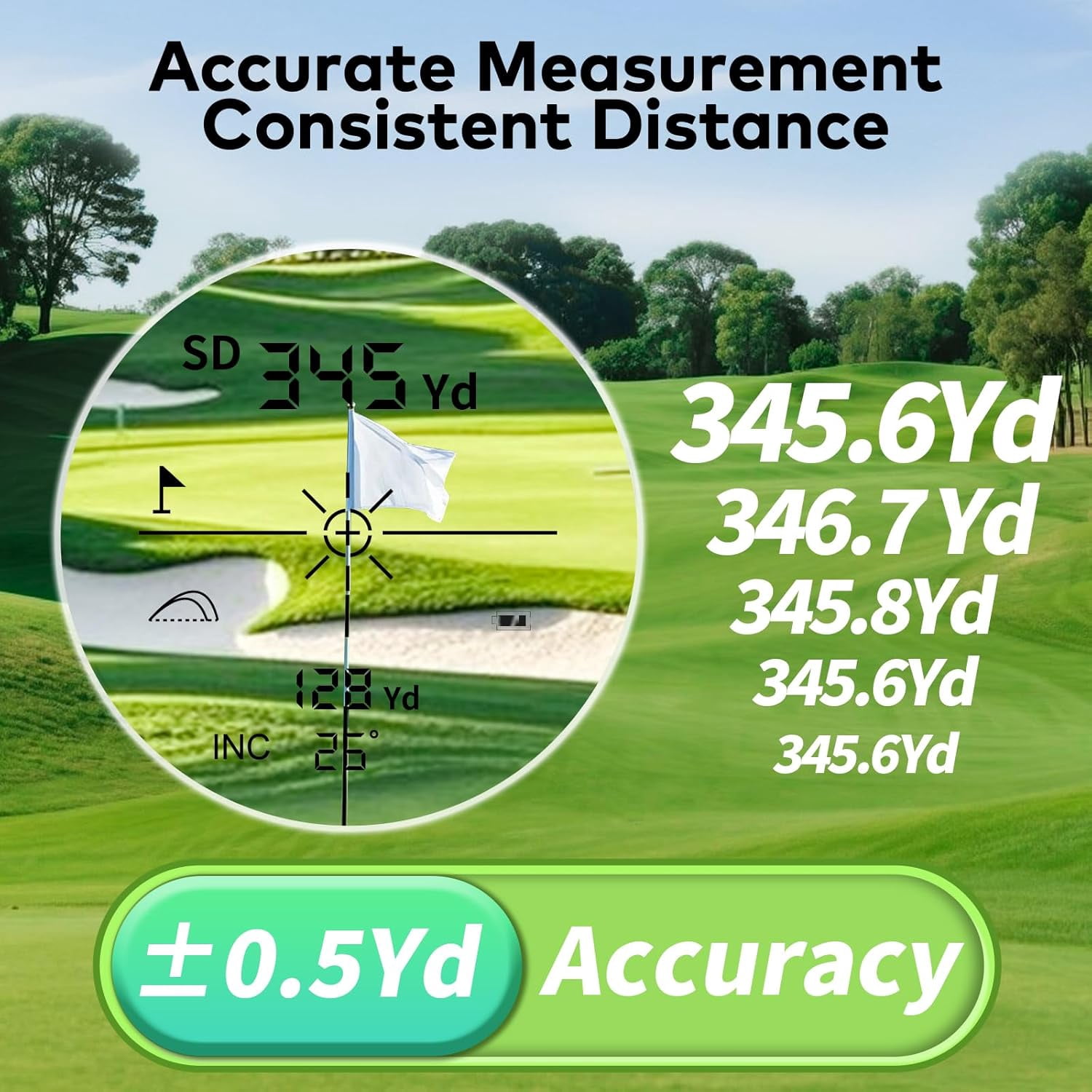 CozyNestFinds Golf Range Finder with Slope, Switch for Tournament, 1200 Yards Rechargeable Laser Rangefinder, 7X Magnification, Flag Lock Vibration, Distance Measuring Device Accessory for Men