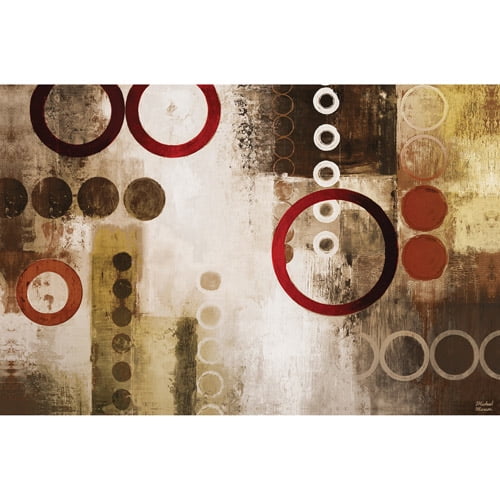  Canvas  Wall Art  Abstract Circles 21 5 x 32 5 Walmart  com