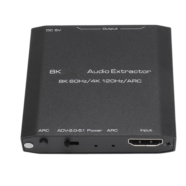 Adaptador de divisor de Sonido, Soporte de Ajuste Edid Enchufe y Reproducir la Interfaz multimedia HD Extractor de Sonido Spdif para laptop
