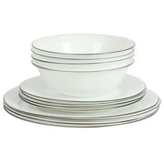 Gibson Home Stainless Steel Cookware Set, Pots and Pans with Dinnerware, Bakeware, and Utensils, 72-Piece