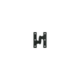 thumbnail image 2 of Deltana OK3025B19-L 3" x 2-1/2" Hinge in Paint Black, 2 of 2