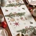 thumbnail image 4 of Sm:)e Green Cedar Tree Eucalyptus Christmas Table Runner, 13 x 72 Inch Farmhouse Table Decor, Universal for Winter Indoor Outdoor Kitchen, Home & Party Decoration, 4 of 7