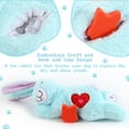 thumbnail image 4 of PET FULED Puppy Sleep Aid - Heartbeat Stuffed Toy for Soothing Anxious Dogs & New Pets (Blue Rabbit Design), 4 of 5