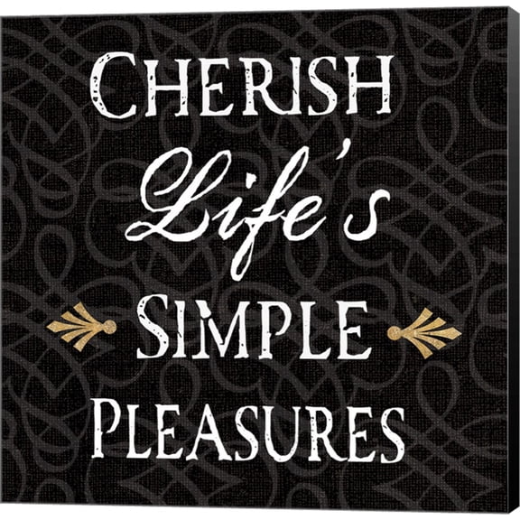 Inspirational Collage II on Black by Daphne Brissonnet, Canvas Wall Art