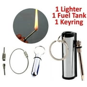 Survival Matches Water Proof Matches Fire Starter Free Extra Fuel Tank & Aircraft Metal Key Chain